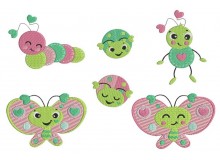 Stickserie - Frühlingskäfer